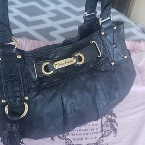 Black vintage Juicy Couture leather purse
